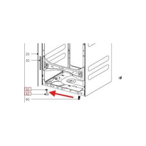 Оригинальная ножка 46 мм для стиральной машины Miele Miele 00233801