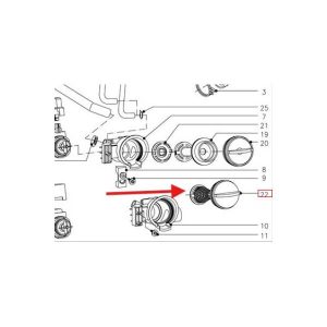 Water drain filter for Miele washing machine Miele 04731981