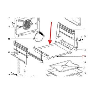 Original Miele oven base frame Miele 4262480