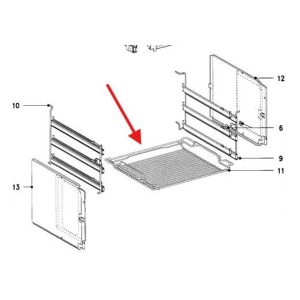Original mesh shelf with PerfectClean coating for Miele Miele 5480281 baking oven