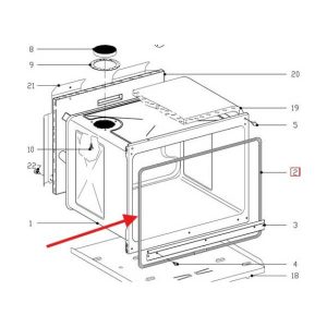 Original seal for Miele oven door Miele 6141380