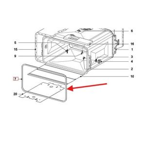 Original seal for the Miele micro combined oven door Miele 7512554