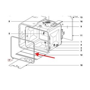 Original seal for Miele oven door Miele 9278820