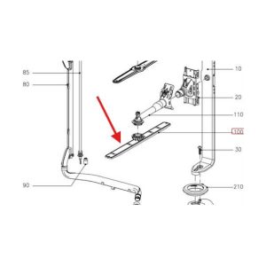 Original middle sprinkler for Miele dishwasher Miele 10506281