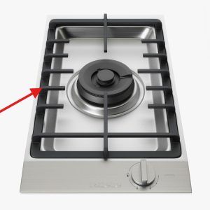 Original tripod for Domino Miele Miele 8237500 gas stove