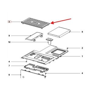 Original plastic shelf for Miele coffee machine Miele 10545150
