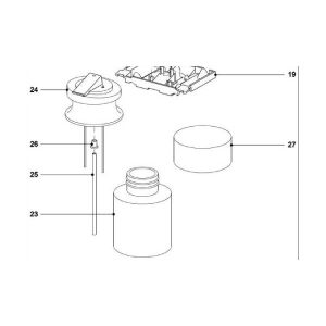 Original milk container for automatic espresso coffee machine built Miele Miele 9552740