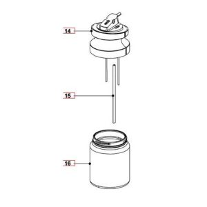 Original milk container for automatic espresso coffee machine built Miele Miele 11234120