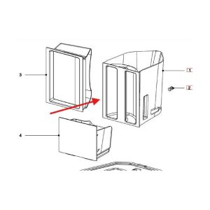 Original water tank for an automatic coffee machine built by Miele Miele 11017961