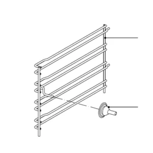 מסילת דופן שמאל מקורית לתנור אפייה מילה Miele DGC7460 | 8136671