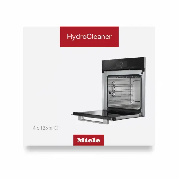 נוזל ניקוי HydroCleaner מקורי Miele - סט 4 בקבוקים לתנור אדים משולב עם פונקציית ניקוי עצמי